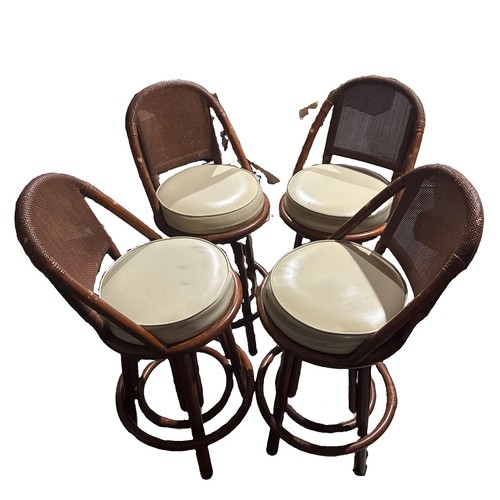 Vintage rattan bamboo - vintage, swivel