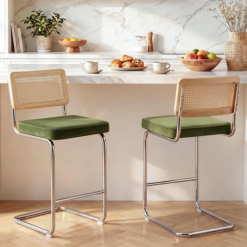 Natural rattan counter stools - rattan,