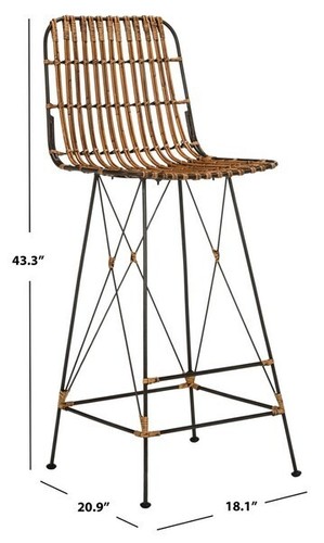 Safavieh minerva wicker bar - safavieh,