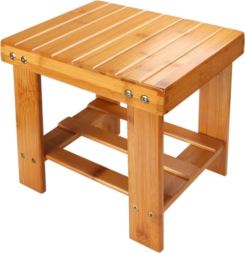 Small bamboo step stool for - small,