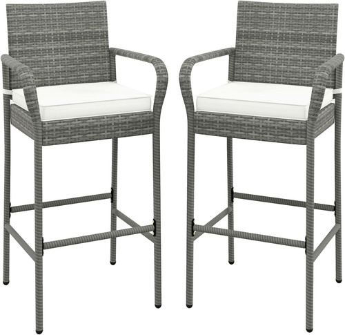 Costway wicker bar stools - wicker,