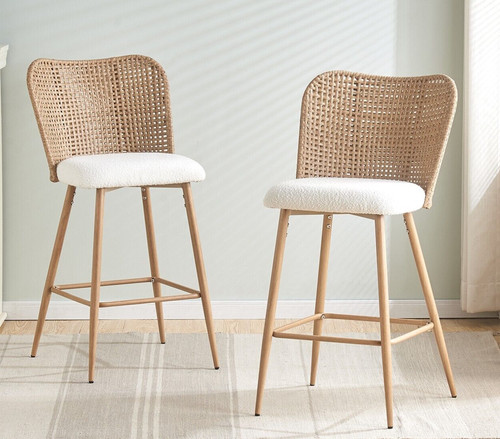 Rattan bar stools set 2 - bar,