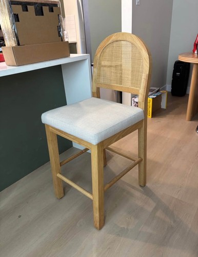 Rattan cane counter height